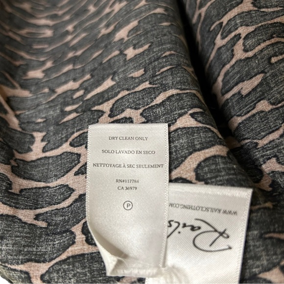 Rails Ariana Blouse Mock Neck Ruffle Cotton Cheetah Animal Print - Picture 6 of 9